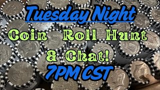 🔴 12/16/25 Tuesday Night Coin Roll Hunt & Chat! Half Dollars I Love Thee
