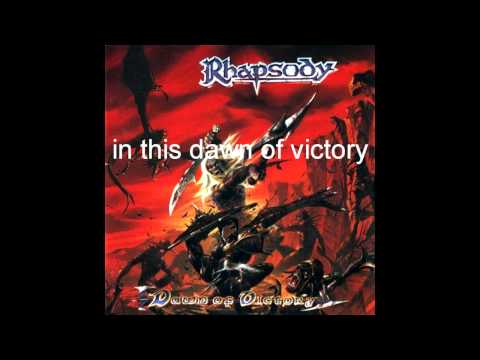 Rhapsody: Dawn of Victory + lyrics (Best quality)!