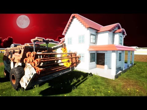We Found a Haunted Harvester in an Abandoned Farm and it Came To Life To Kill Us in Brick Rigs!