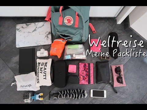 Packliste - Weltreise