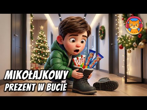 Grześ i Mikołajkowy Prezent w Bucie - okładka bajki audio