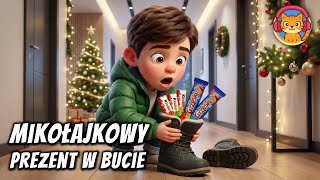 Grześ i Mikołajkowy Prezent w Bucie - okładka bajki audio