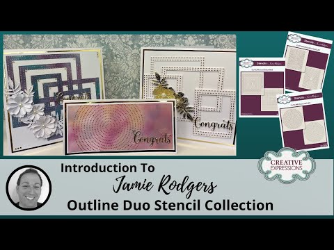 Introduction To Creative Expressions Outline Duo Stencils By Jamie Rodgers