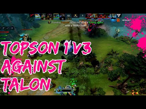 TOPSON 1v3-ing Talon Esports with his Earth Spirit | DOTA 2