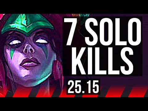 CASSIOPEIA vs CAMILLE (TOP) | 7 solo kills, 4k comeback, 800+ games | EUW Master | 25.15