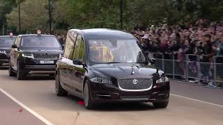 Queen Elizabeth II’s coffin leaves London for Windsor Castle - BBC News