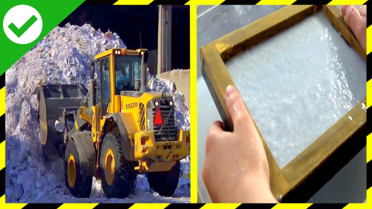 Como se RECICLA el PAPEL♻️ Como se HACE el PAPEL RECICLADO | RECICLAJE de PAPEL