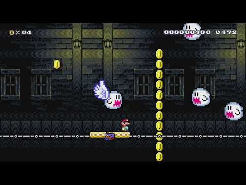 Sneaking down the creepy coridor by jason - SUPER MARIO MAKER - NO COMMENTARY 1bi