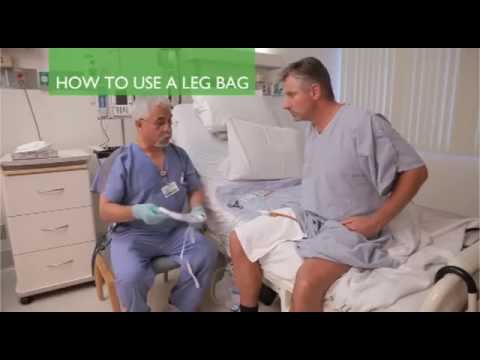 How to use urine drainage a leg bag