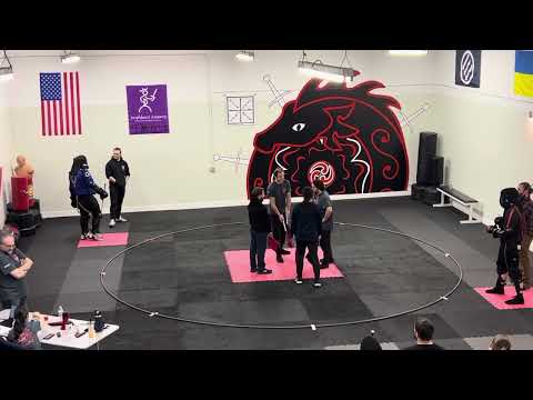 Sharkfencer vs Cameron Black Seven Swords Beginners Tournament 2023 Longsword Pool 4