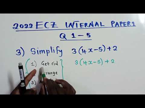 2022 grade 12 ECZ exam question 1- 5, paper 1