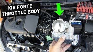 HOW TO REMOVE OR REPLACE THROTTLE BODY ON KIA FORTE