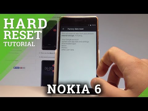 How to Factory Reset NOKIA 6 - Wipe Data |HardReset.info