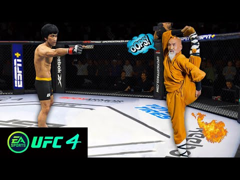 UFC4 Bruce Lee vs Wushu Master Vulkanus EA Sports UFC 4 PS5