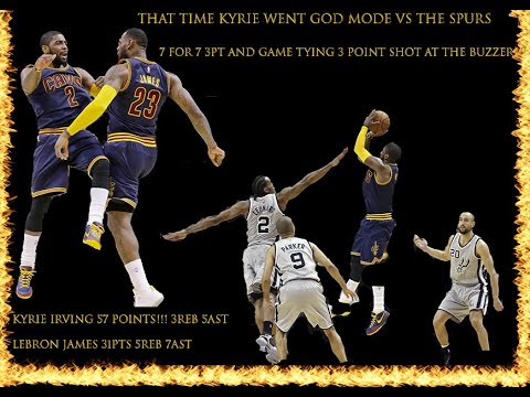 The Best NBA Games Of The 2014/2015 season: Cavaliers vs Spurs 3/12/2015, Kyrie's God Mode Activated