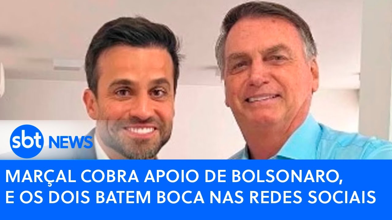 Marçal cobra apoio de Bolsonaro, e os dois batem boca nas redes sociais