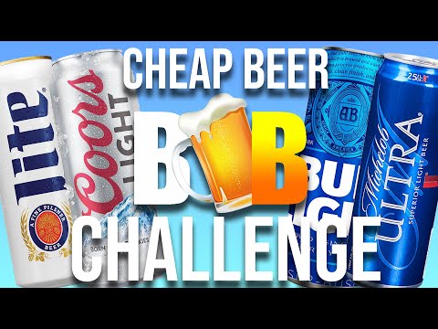 The ULTIMATE Blind Taste Test! Coors Light vs. Miller Lite vs. Bud Light vs. Ultra Light Beer Review