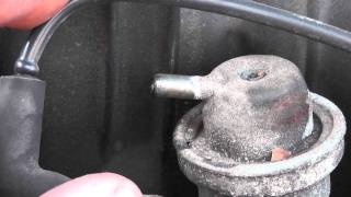 Testing for a leaking, ruptured, fuel pressure regulator diaphragm