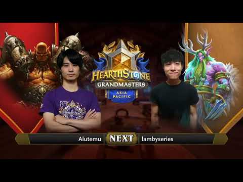 Alutemu vs lambyseries | 2021 Hearthstone Grandmasters Asia-Pacific | Top 8 | Season 1 | Week 7