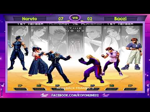 Naruto Vs Baozi (包子) FT10 KOF 2002 UM - Uma batalha realmente fenomenal