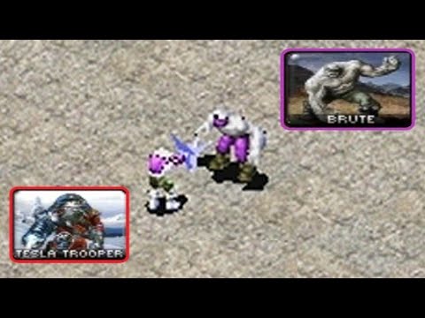 Tesla vs Brute - close range - Red Alert 2