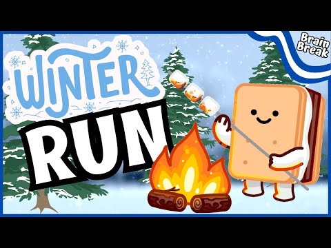 Winter run! 🏃‍♂️❄️ Winter Chase ❄️ Winter Brain Break ❄️ Just dance ❄️ Winter Games for Kids