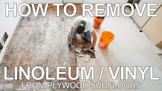 How to Remove Vinyl / Linoleum Tile and Adhesive from Plywood Subfloors
