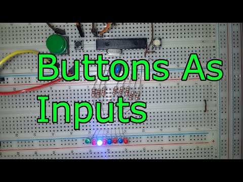 Buttons as Inputs 🔴 ATmega328P Programming #5 AVR microcontroller with Atmel Studio
