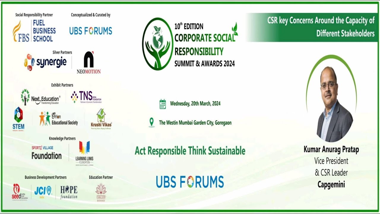 10th Edition CSR Summit & Awards 2024-CSR key Concerns Around the Capacity of Different Stakeholders