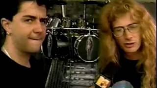 MEGADETH - 1st day of 1992 US CTE tour TV Special (live &amp; interviews) PART 1/3