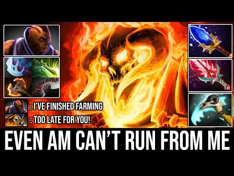 The Only Cancer Who Can Solo Destroy Godlike Anti Mage | Clinkz Hex + 100% Crit Bloodthorn DotA 2