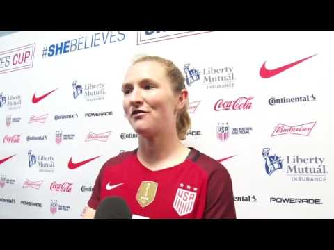 USA 1-0 Germany Post-game Samantha Mewis