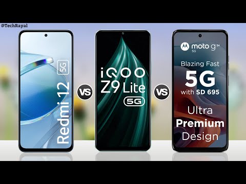 Redmi 12 5g vs IQOO Z9 Lite vs Moto G34 5g || Full Comparison