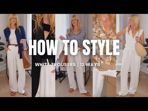 HOW TO STYLE WIDE LEG WHITE TROUSERS | Quiet luxury...