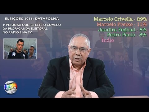 ELEIÇÕES 2016: PESQUISA DATAFOLHA RIO DE JANEIRO SETEMBRO - TvPrefeito.com