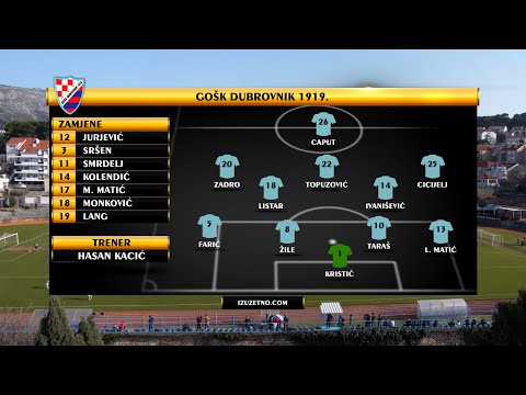 GOŠK Dubrovnik 1919. - Slaven Belupo 1:4 (1/8 finala Kupa Hrvatske)