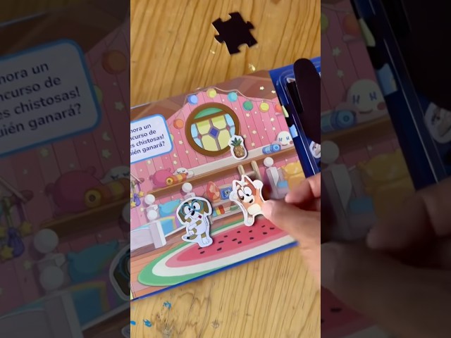 Vídeo relacionado con Bluey Cuentos y aventuras - Libros de actividades para niños, cuento de 10 páginas y 4 figuras