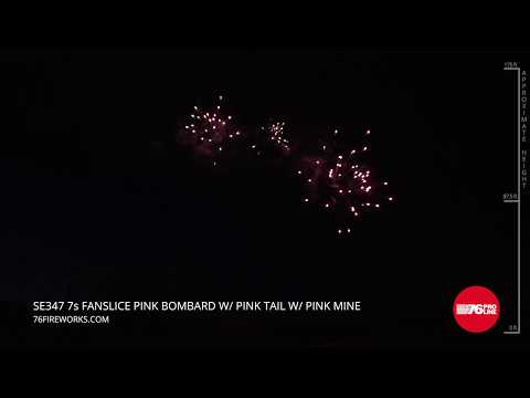 SE347 7s FanSlice Pink Bombard w/ Pink Tail w/ Pink Mine