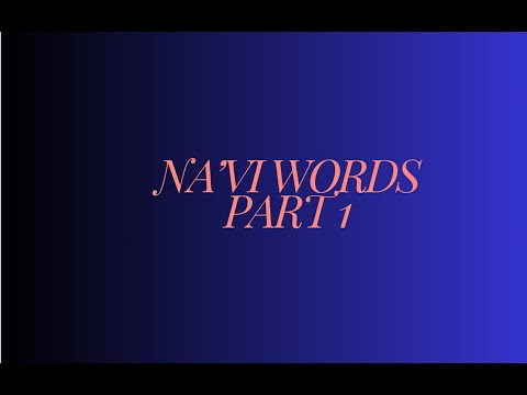 Na'vi Important words #1