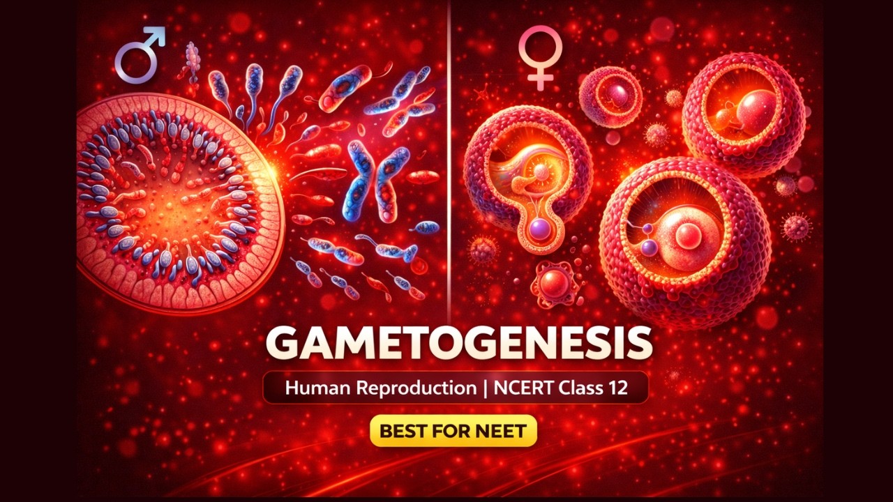 CBSE Class 12 Biology, Human Reproduction – 6, Gametogenesis