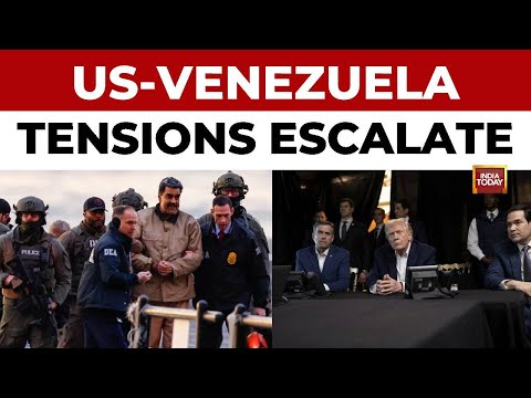 Venezuela Crisis: Heavy Gunfire Near Venezuelan President Palace | Maduro Appears In US Court