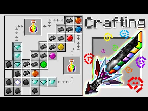 Crafting an *OP* Infinity Sword in Minecraft (Insane Craft)