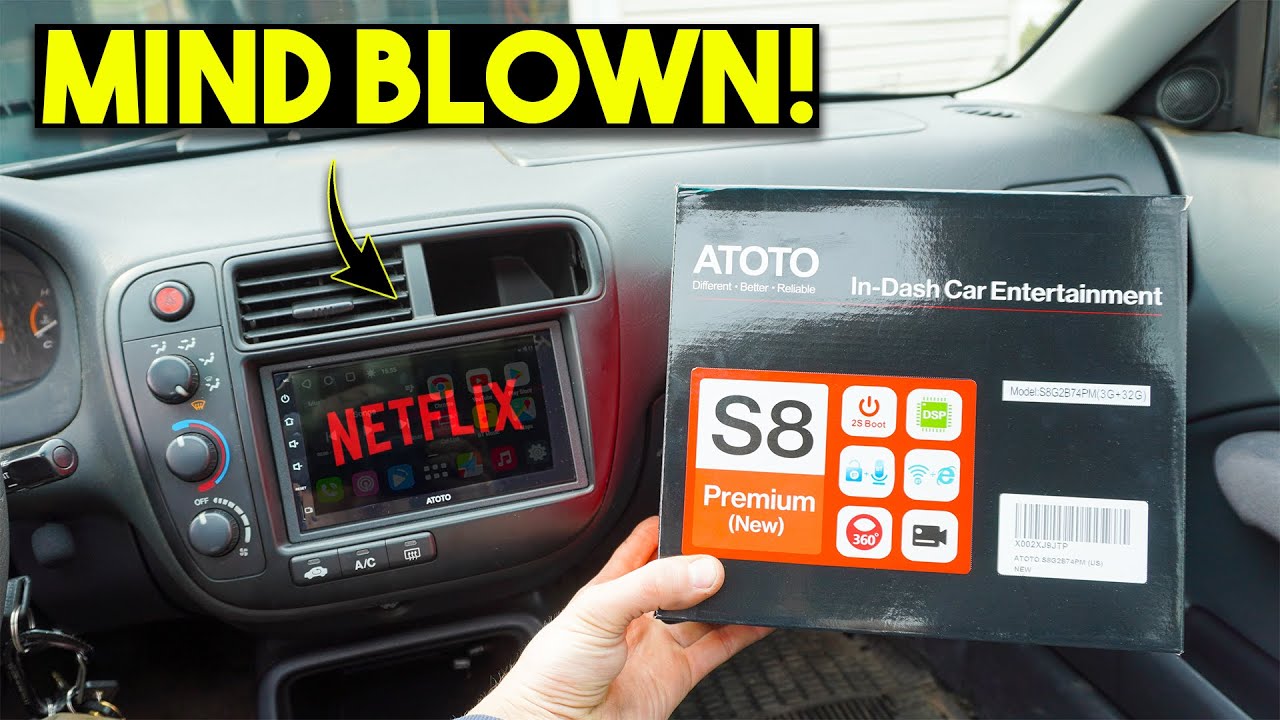 ATOTO S8 Premium Install and Overview | Android 10 Tablet in Your Car (1999-2000 Civic)