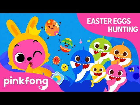 復活節彩蛋｜鯊魚寶寶復活節彩蛋｜@鯊魚寶寶官方｜粉紅的兒童歌曲 (Easter Egg Hunting | Baby Shark Easter Egg | @Baby Shark Official | Pinkfong Songs for Children)