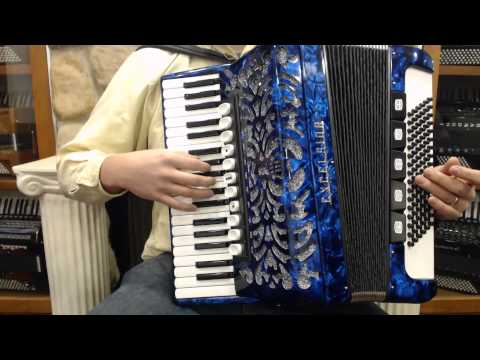 1810 - Blue Delicia "Excelsior" Piano Accordion LMMM 37 96 $1699