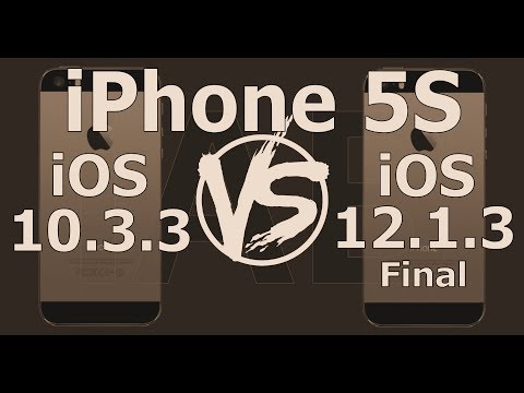 Retro iPhone 5S Speed Test : iOS 10.3.3 vs iOS 12.1.3 Final Video