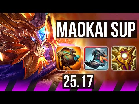 MAOKAI & Yunara vs PANTHEON & Ezreal (SUP) | 500+ games | KR Grandmaster | 25.17