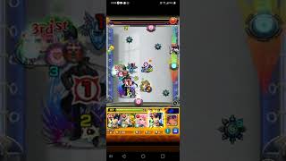 モンスト　日本刀VSチェンソー(バフ無し)