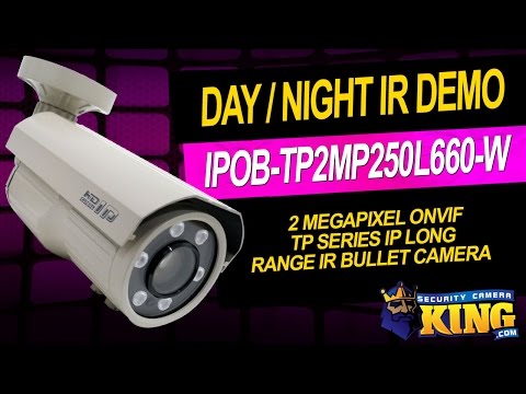 Day / Night IR Demo - 2 MP IP Long Range IR Bullet Cam - IPOB-TP2MP250L660-W
