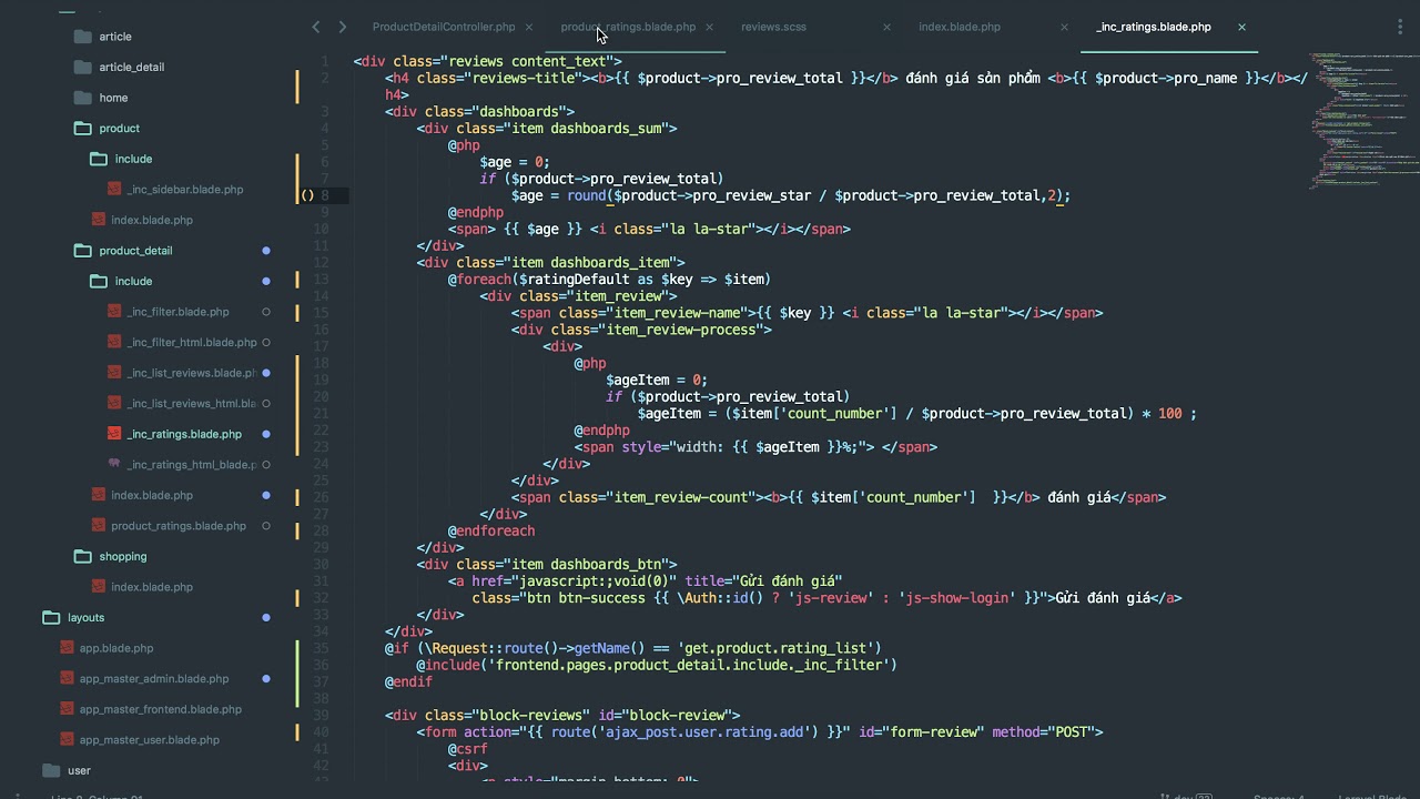 [Seri] - Website đồng hồ - Làm tròn số trung bình ở phần thống kê đánh giá - Phần 15